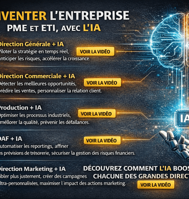 Réinventer l&rsquo;entreprise, PME et ETI, avec l&rsquo;IA