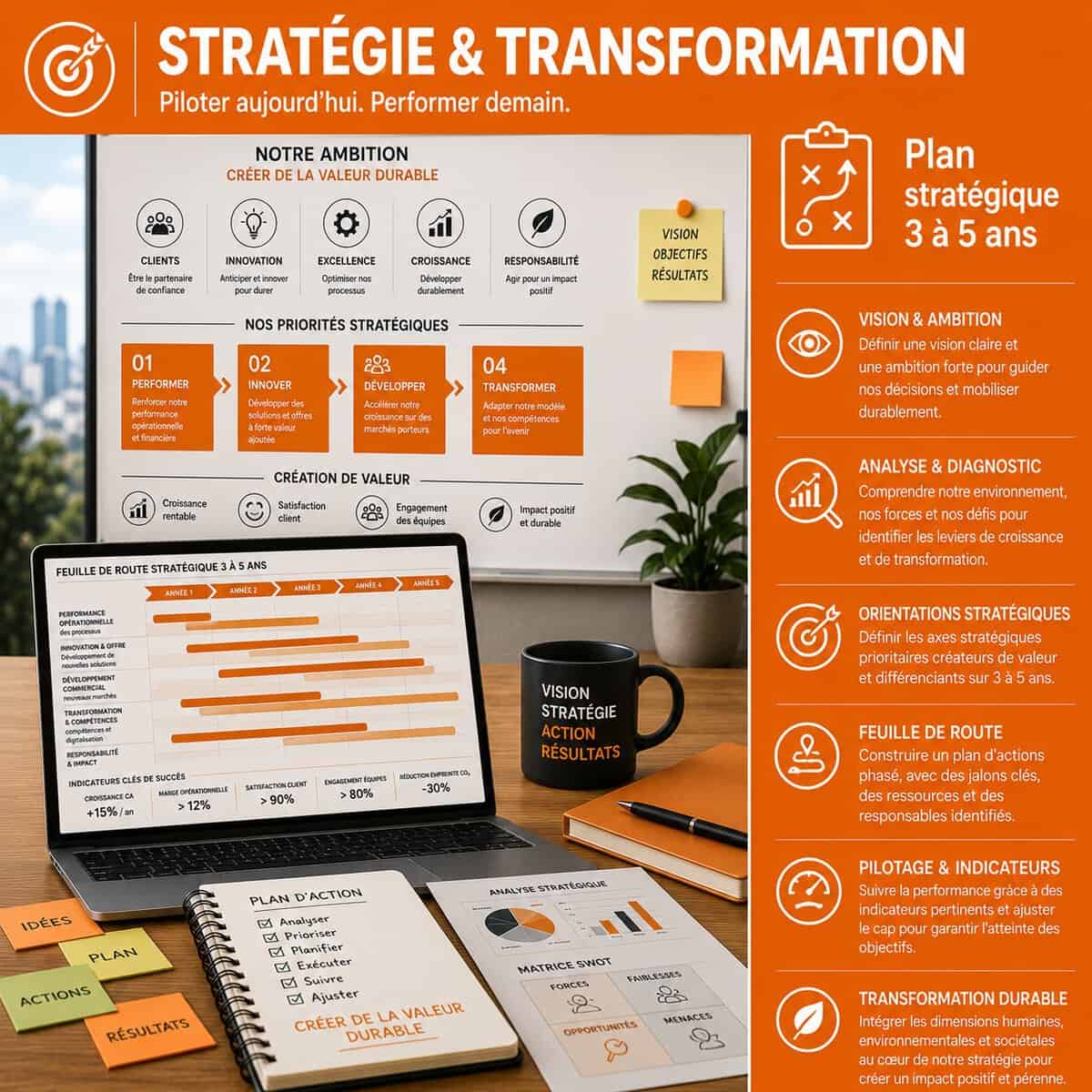 Plan stratégique 3 à 5 ans