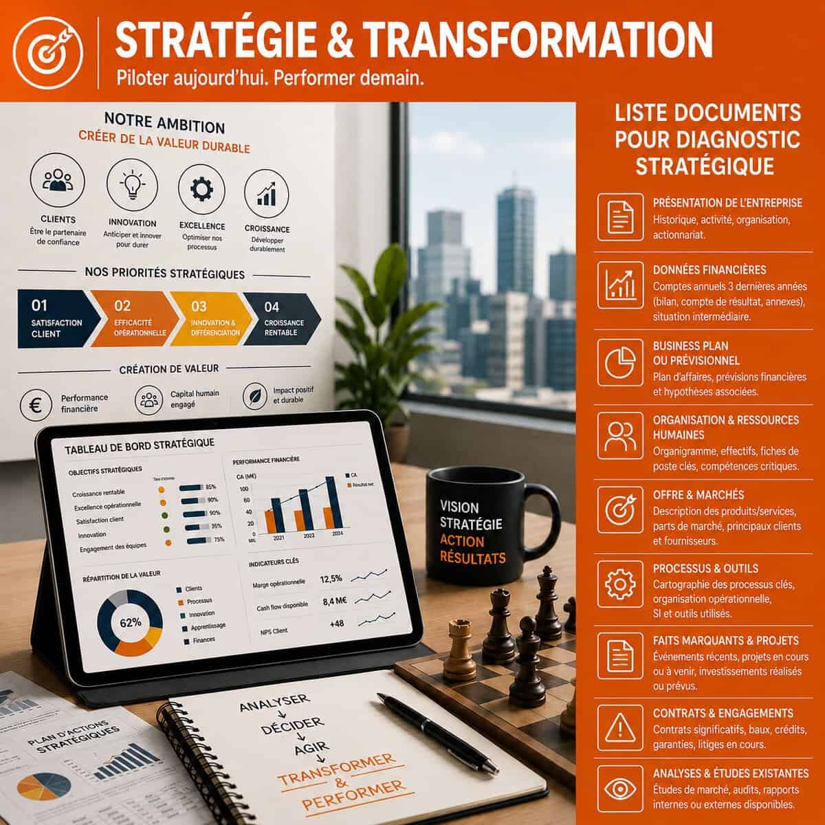 Liste documents diagnostic stratégique