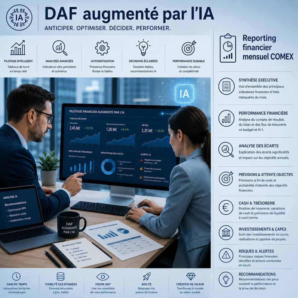 Reporting financier mensuel COMEX