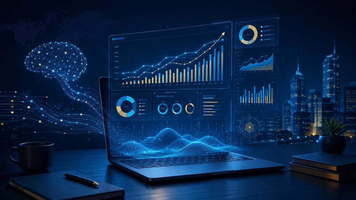 Un DAF collaborant avec une interface d'intelligence artificielle